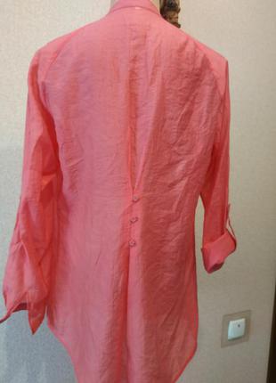 Sale!шовкова блуза яскравого кольору 14р linea weekend3 фото
