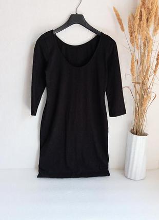 ✨чорна ,базова , трикотажна , бавовняна сукня, хлопок ✨