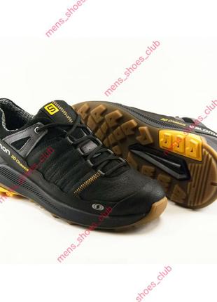 Демисезонные кроссовки s-2 черн. с желтым