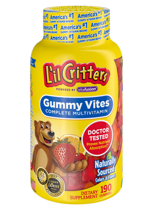 Американські вітаміни для дітей l il critters multivitamin and mineral formula for kids,204шт1 фото