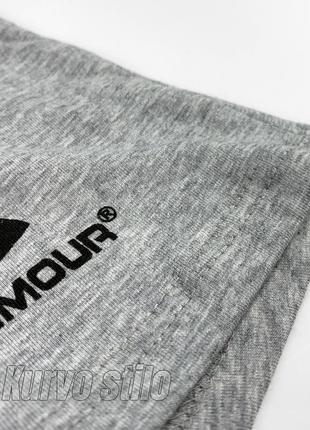 Мужские трусы боксеры under armour, мягкий натуральный хлопок, цвет светло-серый3 фото