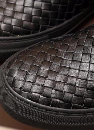 Шкіряні чоловічі черевики, челсі bottega veneta4 фото