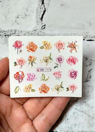 Слайдеры для ногтей, наклейки для маникюра