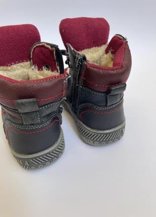 Зимові черевички на хлопчика, ботинки зимние7 фото