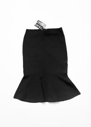 Новая черная стрейчевая юбка- карандаш по фигуре  миди р m-l
