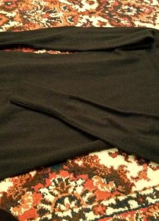 Черное трикотажное платье туника вязаное bonprix мини с косами 42-442 фото