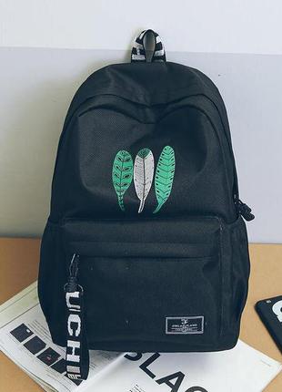 Трендовый школьный рюкзак для девочек со стильным принтом. 4 цвета2 фото
