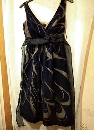 Темно-синее нарядное платье бренда principles petite