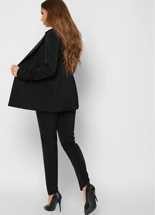 Двобортний піджак чорний | 502355 фото