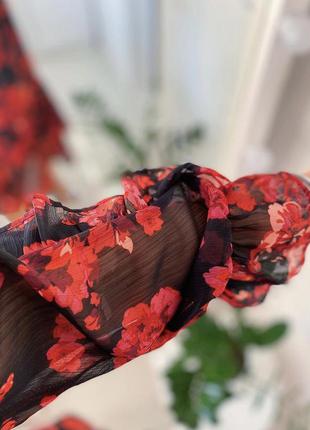Ярусное платье с воланами р.14/16 7