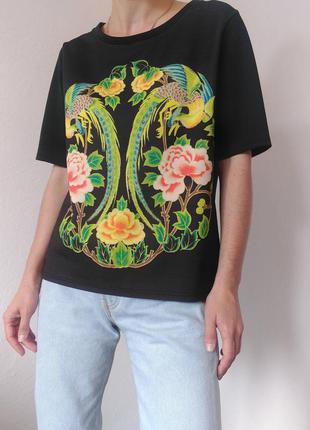 Чорна футболка топ river island футболка з принтом топ