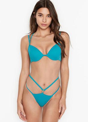 Купальник ліф, бразиліана блакитний стрази victoria's secret оригінал 34b/s, 36b/m