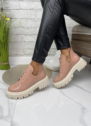 Черевики демісезонні натуральна шкіра лак