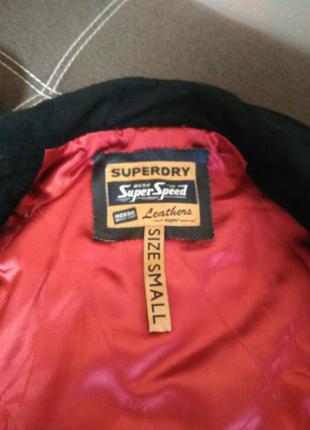 Куртка косуха-натуральная кожа...,superdry3 фото