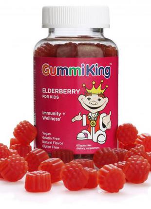 Gummiking квіти immunity бузина, вітамін с, цинк для дітей. 60 шт.