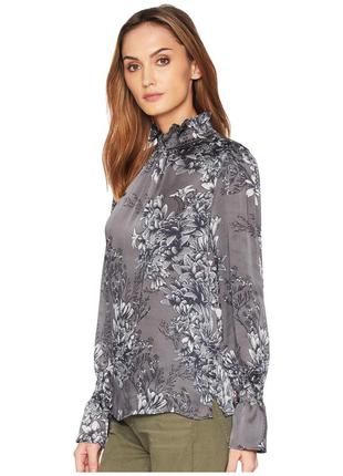 Красивая брендовая блуза vince camuto р. m цветочный принт2 фото