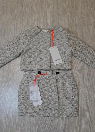 Костюм піджак спідниця жакет юбка шерсть