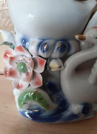 Статуэтка лебеди фарфор