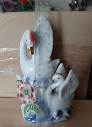 Статуэтка лебеди фарфор