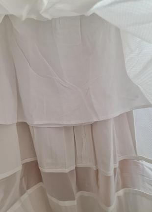 Белая пышная юбка4 фото