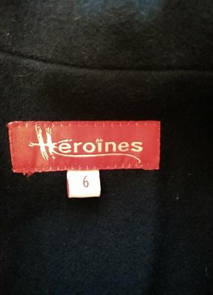 Пальто heroines london,оригинал ,двубортное 80％шерсть,20％полиамид.8 фото