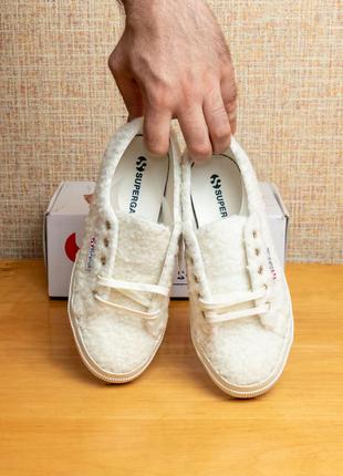 Женские кеды superga 2750 curlysyntwoolw us4.5/eur36/23см стелька7 фото