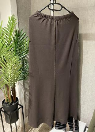 Шикарная трикотажная длинная тёплая юбка в пол1 фото