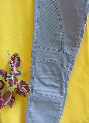 Крутые серые байкерские джинсы topshop, р. s-m (28)3 фото