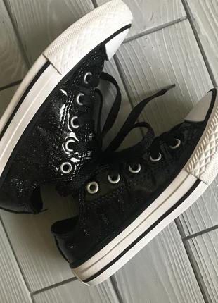 Лаковые кеды converse5 фото