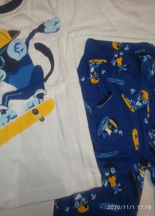 Пижама для мальчика под манжет хлопковая трикотажкая коттон2 фото