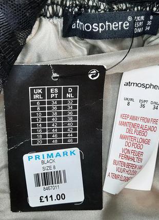 Юбка atmosphere primark uk 8 нарядная можно для школы8 фото