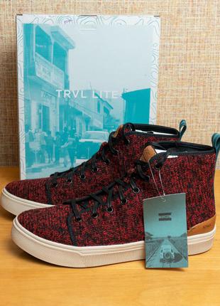 Оригінал! чоловічі високі кеди toms trvl lite high us9.5/eur42.5/27.5 устілка 28см за фактом