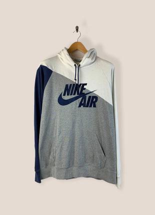 Мужская худи кофта nike air vintage embroidered big logo