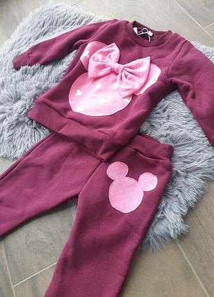 Костюм для дівчинки теплий 1-2 роки.