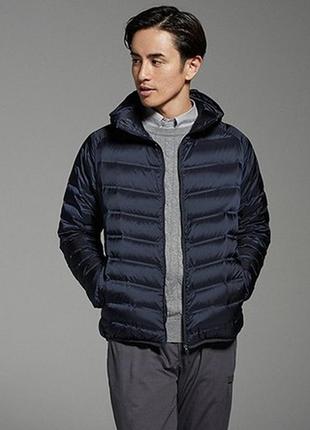 Мужской ультралегкий пуховик uniqlo ultra light down seamless parka1 фото