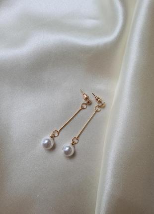 Серьги с жемчугом, серьги гвоздики, жемчуг золотые серьги4 фото