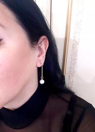 Серьги с жемчугом, серьги гвоздики, жемчуг золотые серьги6 фото