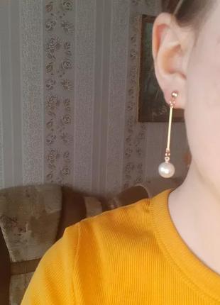 Серьги с жемчугом, серьги гвоздики, жемчуг золотые серьги7 фото