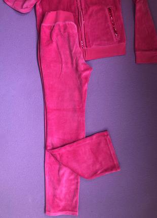 Розовый/зеленый велюровый костюмчик (сша), 10-12лет (137-146)10 фото