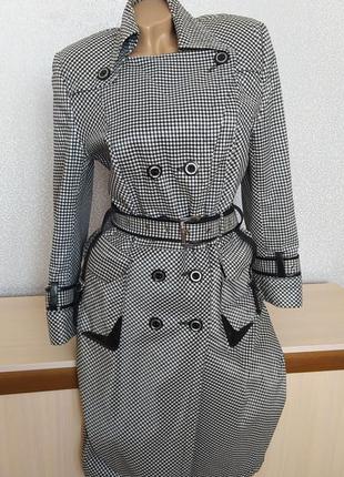 Тренч, плащ клітка