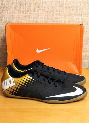 Футзалки бутсы сороконожки nike bombax ic us13.5/eur 47.5/31 cтелька 30см по факту