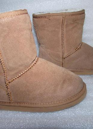 Сапоги угги 100% натуральная замша+натуральный мех - овчина р 34