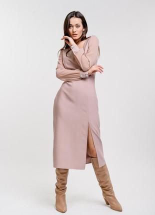 Елегантна сукня міді