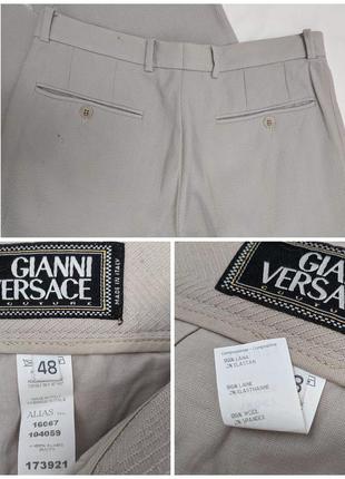Gianni versace couture italy винтажные итальянские шерстяные брюки2 фото
