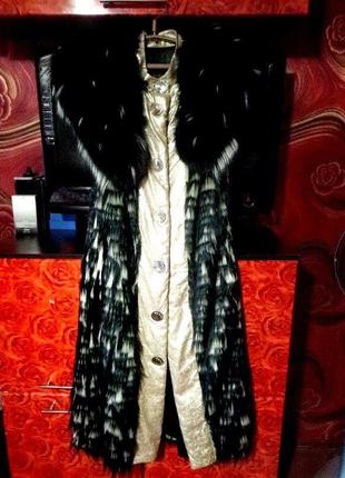 Довгі жилети хутряні