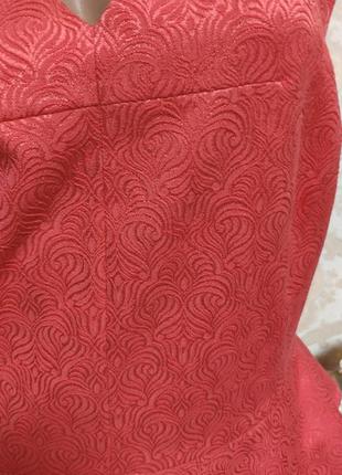 Красивое платье с баской 5