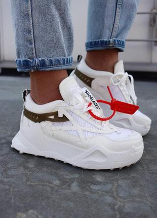 Жіночі кросівки off-white premium all white