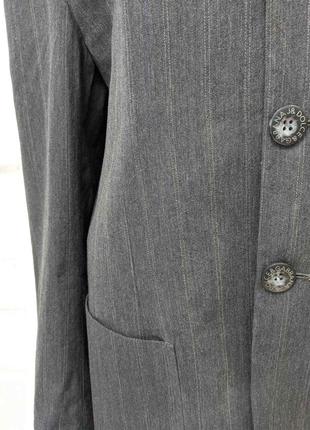 Dolce & gabbana italy оригинальный итальянский дизайнерский пиджак из шерсти и хлопка6 фото