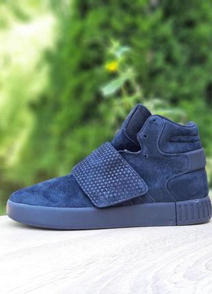 Мужские кроссовки adidas tubular invader чёрные9 фото