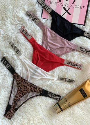 Трусики стрінги victoria's secret зі стразами
